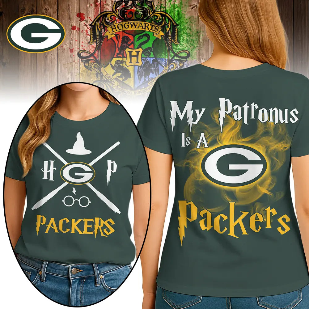 Green Bay Packers | Premium NFL and Harry Potter Fan Shirt HI – HuddleStyle.com - Main