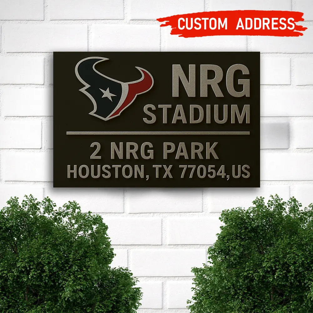 Houston Texans | Premium NFL Address Sign HI – HuddleStyle.com - Image 2