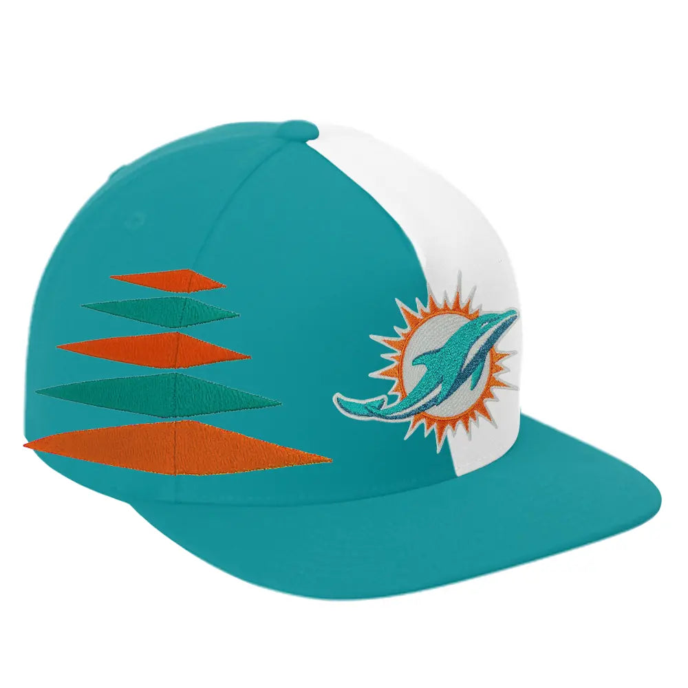 Miami Dolphins | Premium NFL Snapback Cap – HuddleStyle.com - Image 2