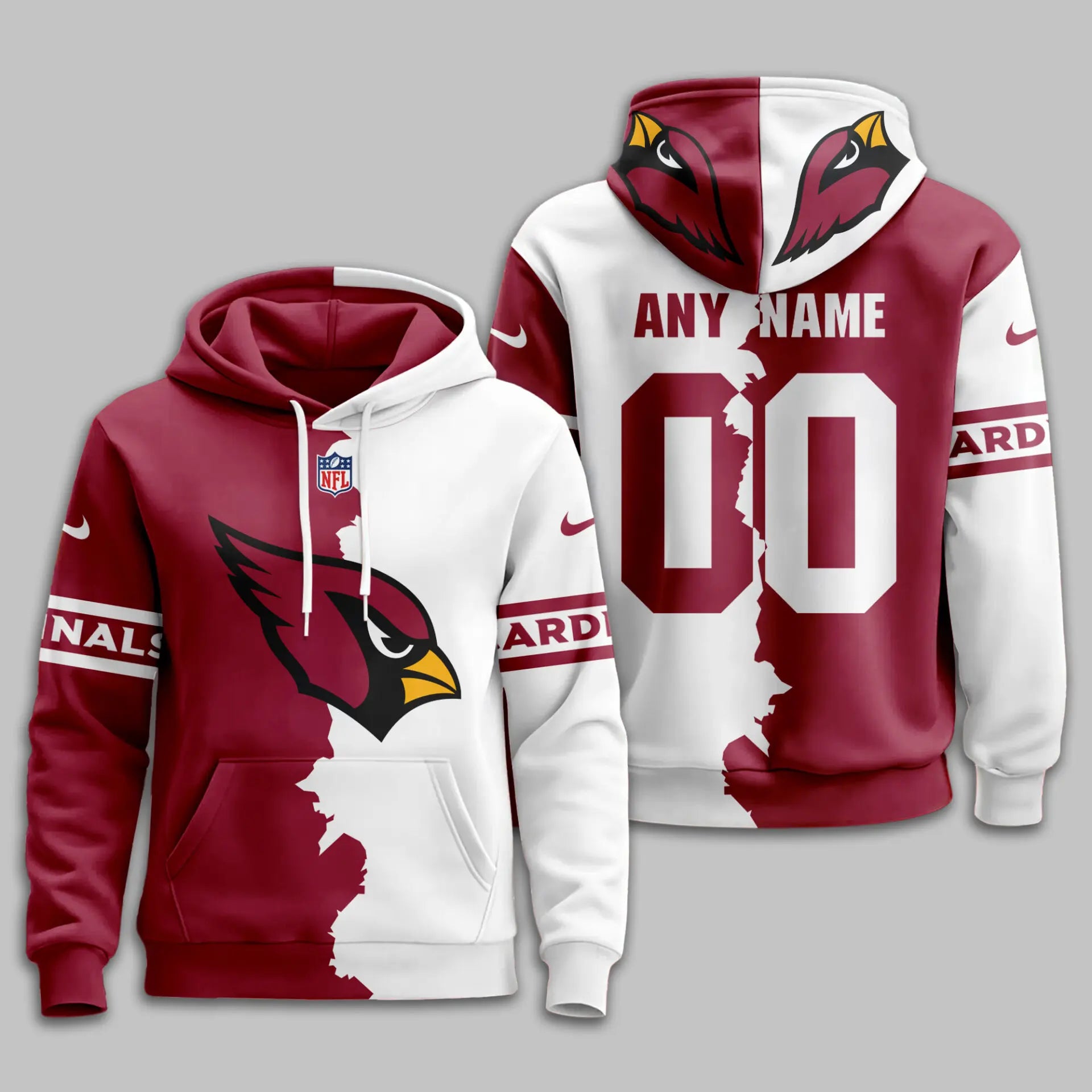 Arizona Cardinals | Premium Victory Split Hoodie TD – HuddleStyle.com - Image 2