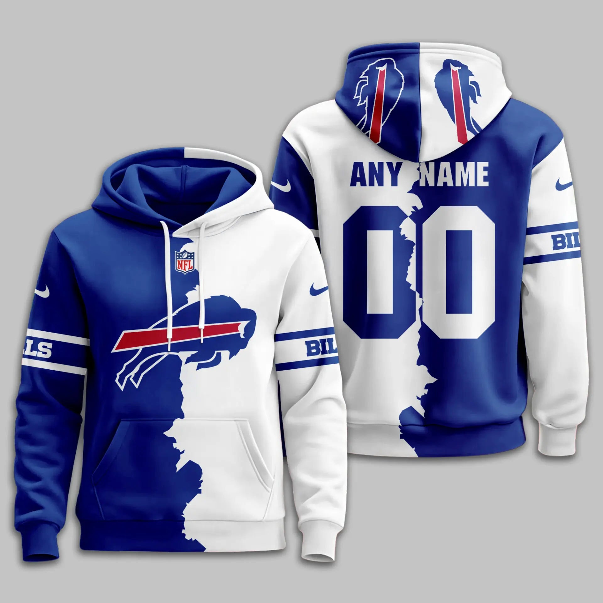 Buffalo Bills | Premium Victory Split Hoodie TD – HuddleStyle.com - Image 2