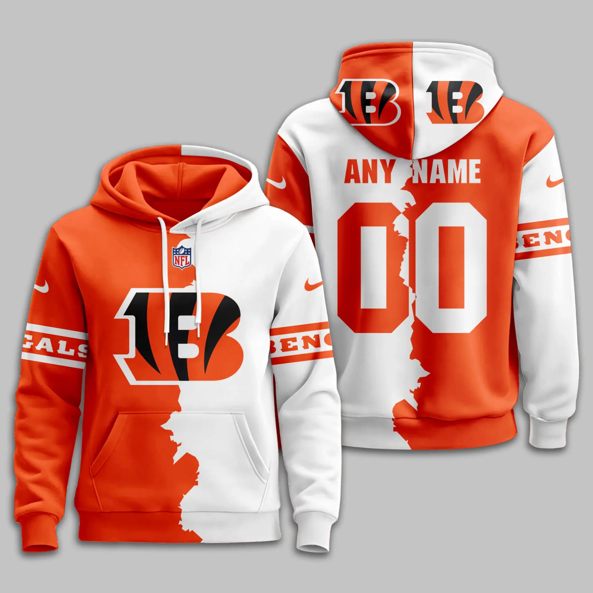 Cincinnati Bengals | Premium Victory Split Hoodie TD – HuddleStyle.com - Image 2