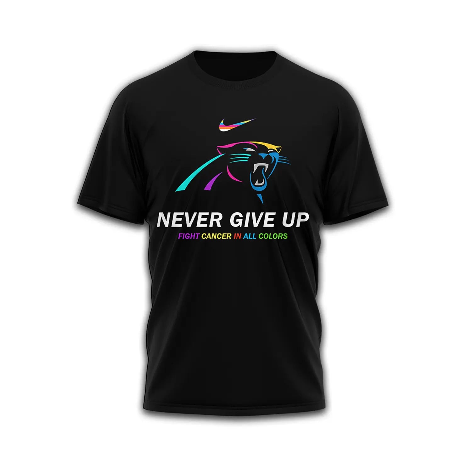 Carolina Panthers | Premium Fight Cancer In All Colors 3D Shirt TD – HuddleStyle.com - Image 4