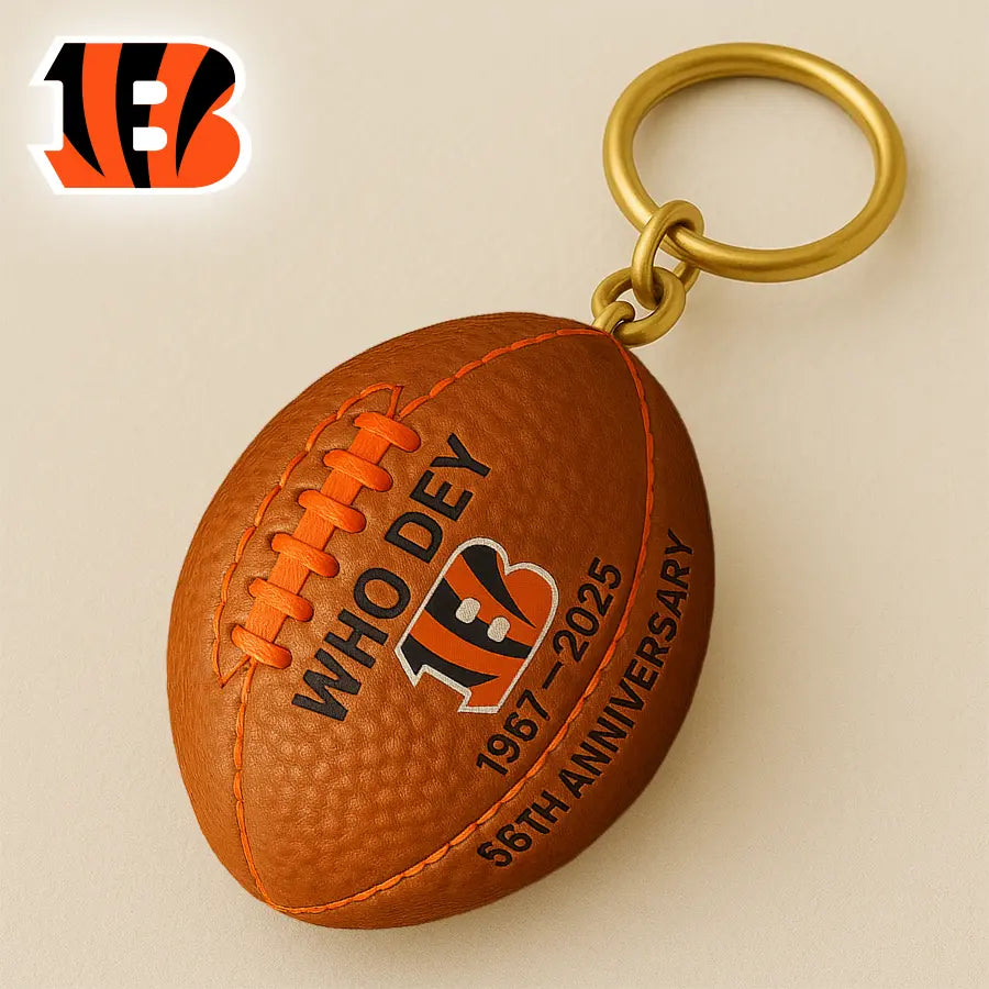 Cincinnati Bengals | Premium NFL Anniversary Keychain – HuddleStyle.com - Image 2