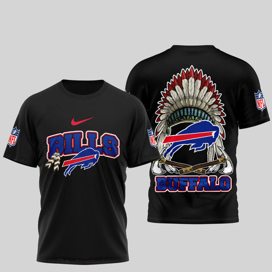Buffalo Bills | Premium Native American Leather 3D Shirt TD – HuddleStyle.com - Main