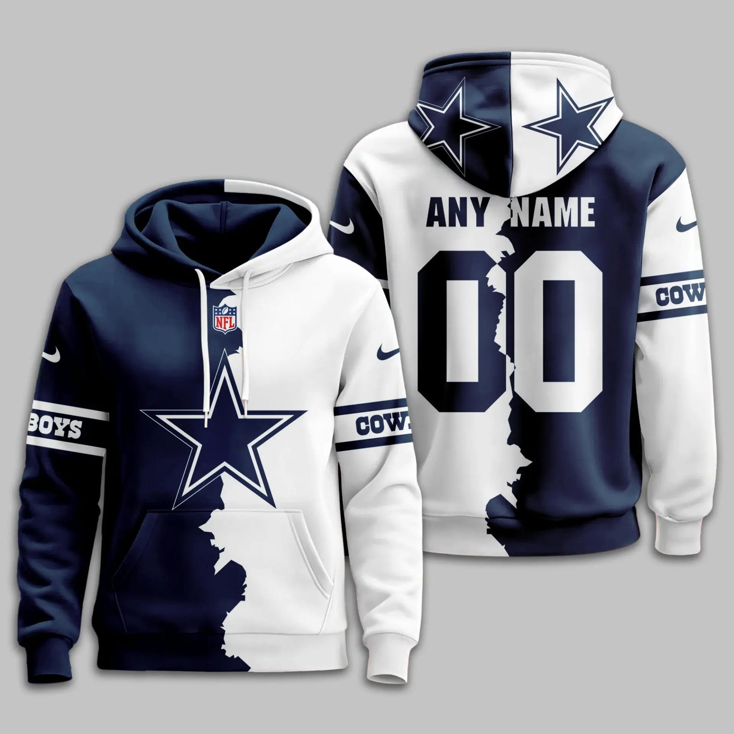 Dallas Cowboys | Premium Victory Split Hoodie TD – HuddleStyle.com - Image 2