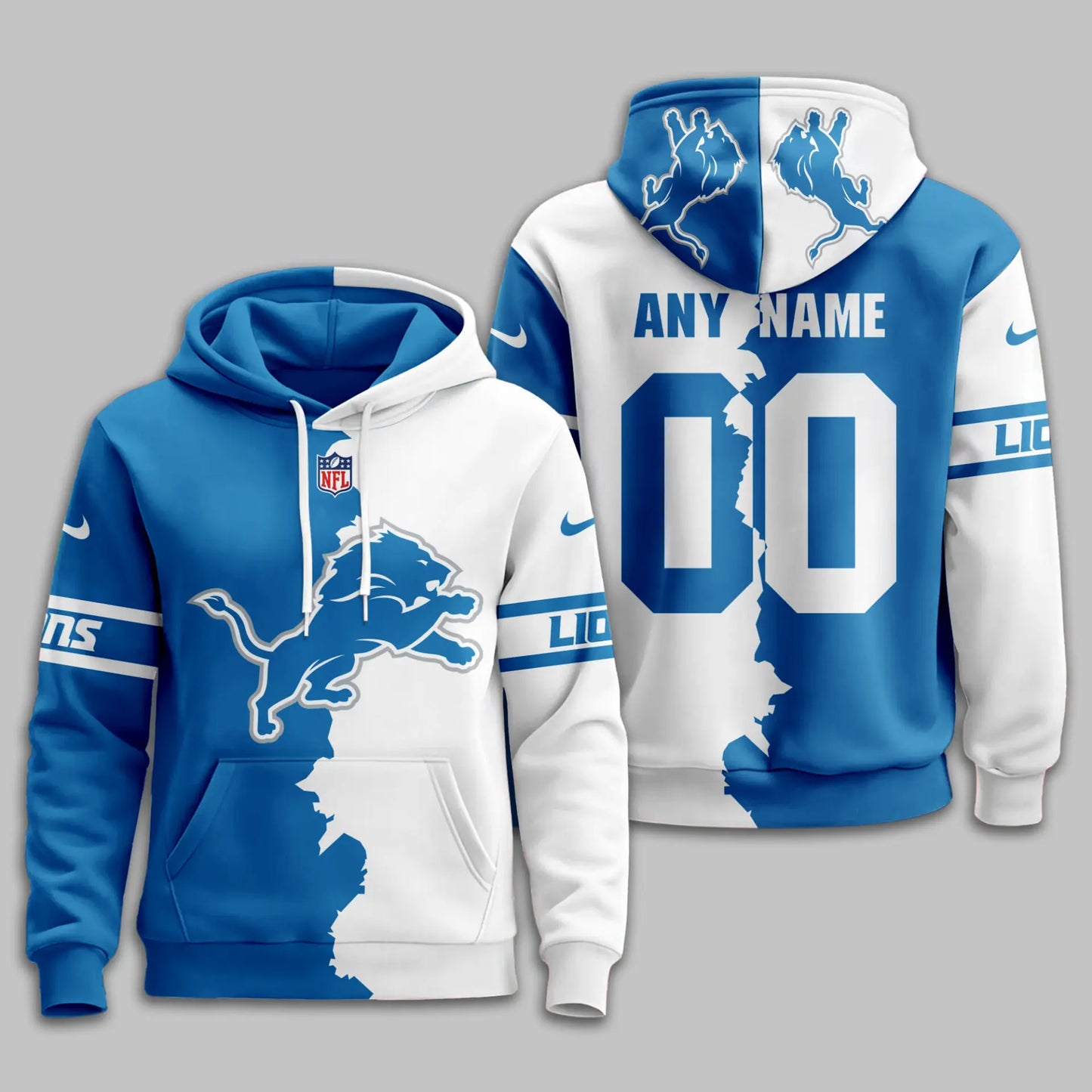 Detroit Lions | Premium Victory Split Hoodie TD – HuddleStyle.com - Image 2