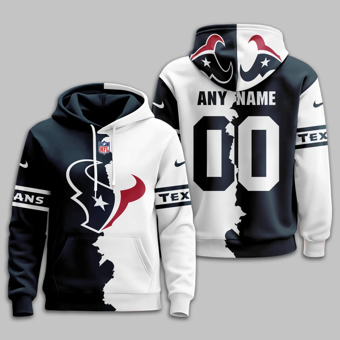 Houston Texans | Premium Victory Split Hoodie TD – HuddleStyle.com - Image 2
