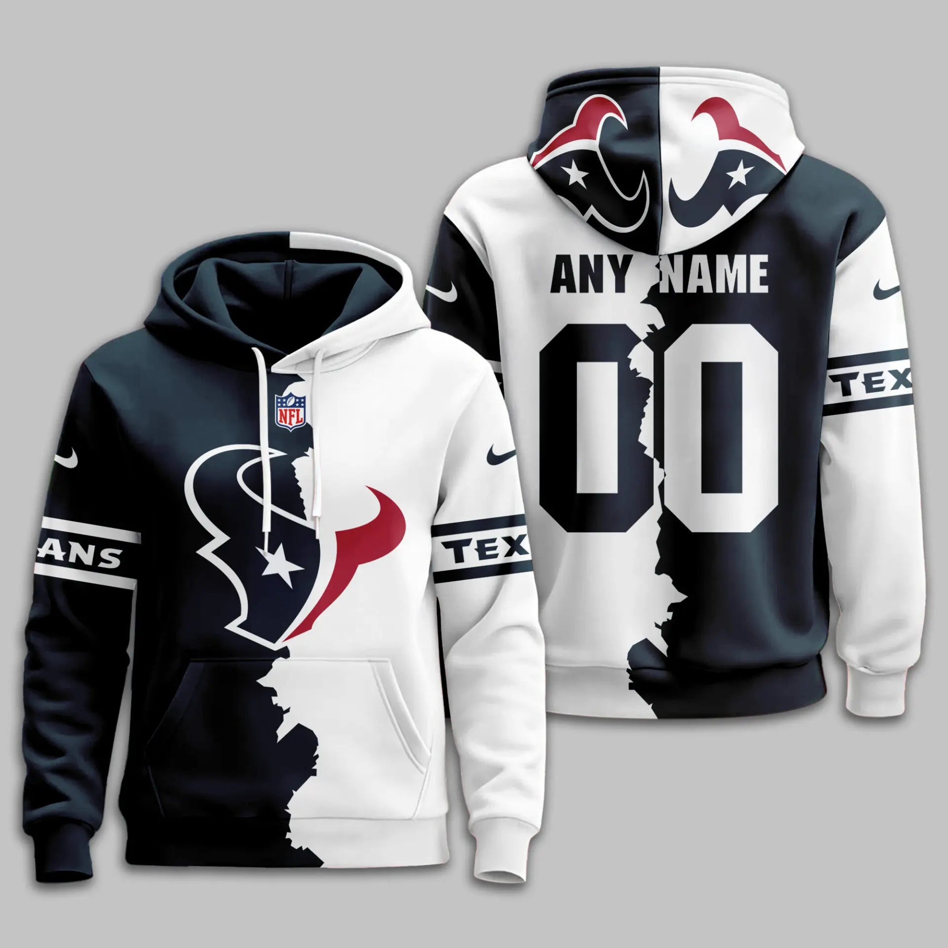 Houston Texans | Premium Victory Split Hoodie TD – HuddleStyle.com - Image 2