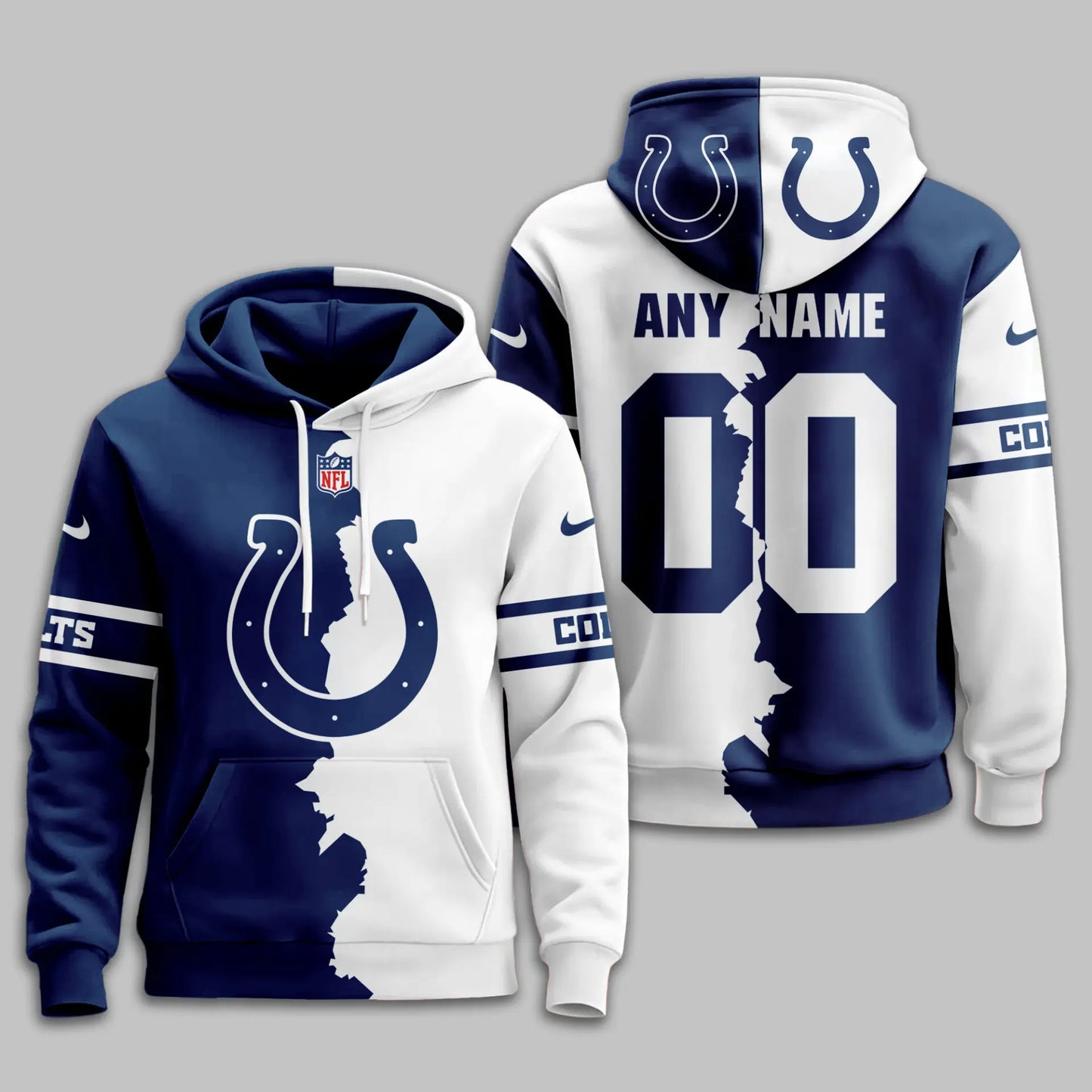 Indianapolis Colts | Premium Victory Split Hoodie TD – HuddleStyle.com - Image 2