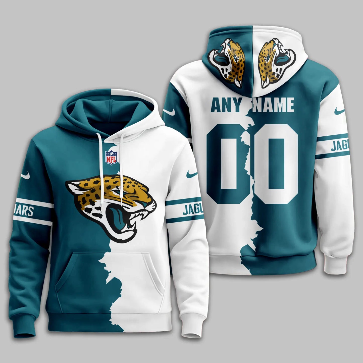 Jacksonville Jaguars | Premium Victory Split Hoodie TD – HuddleStyle.com - Image 2