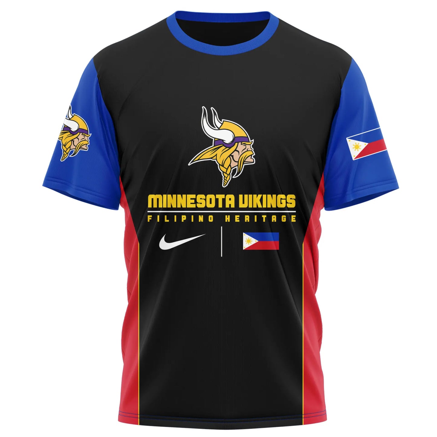 Minnesota Vikings | Premium NFL Filipino Heritage Celebration 3D Shirt HI – HuddleStyle.com - Main