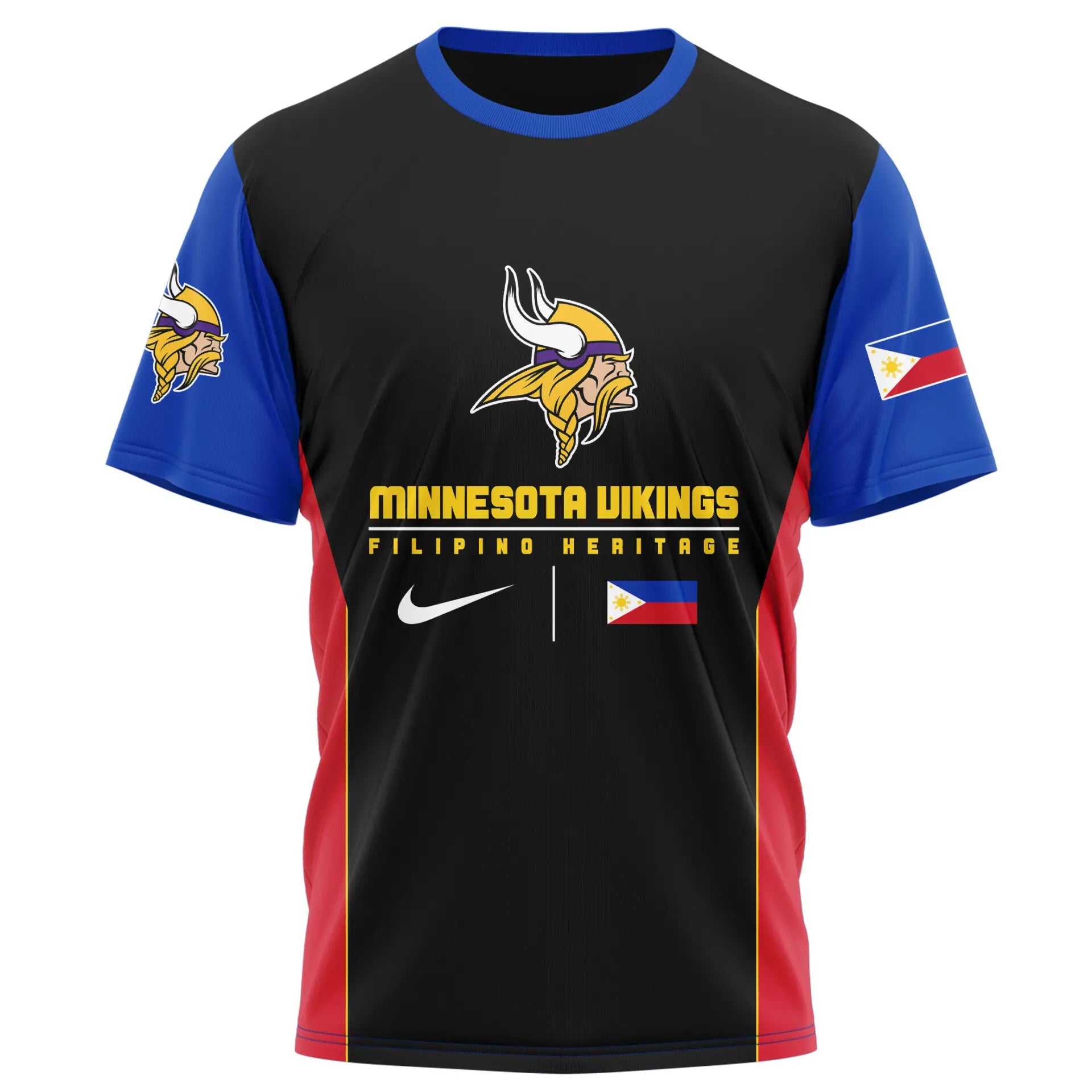Minnesota Vikings | Premium NFL Filipino Heritage Celebration 3D Shirt HI – HuddleStyle.com - Main