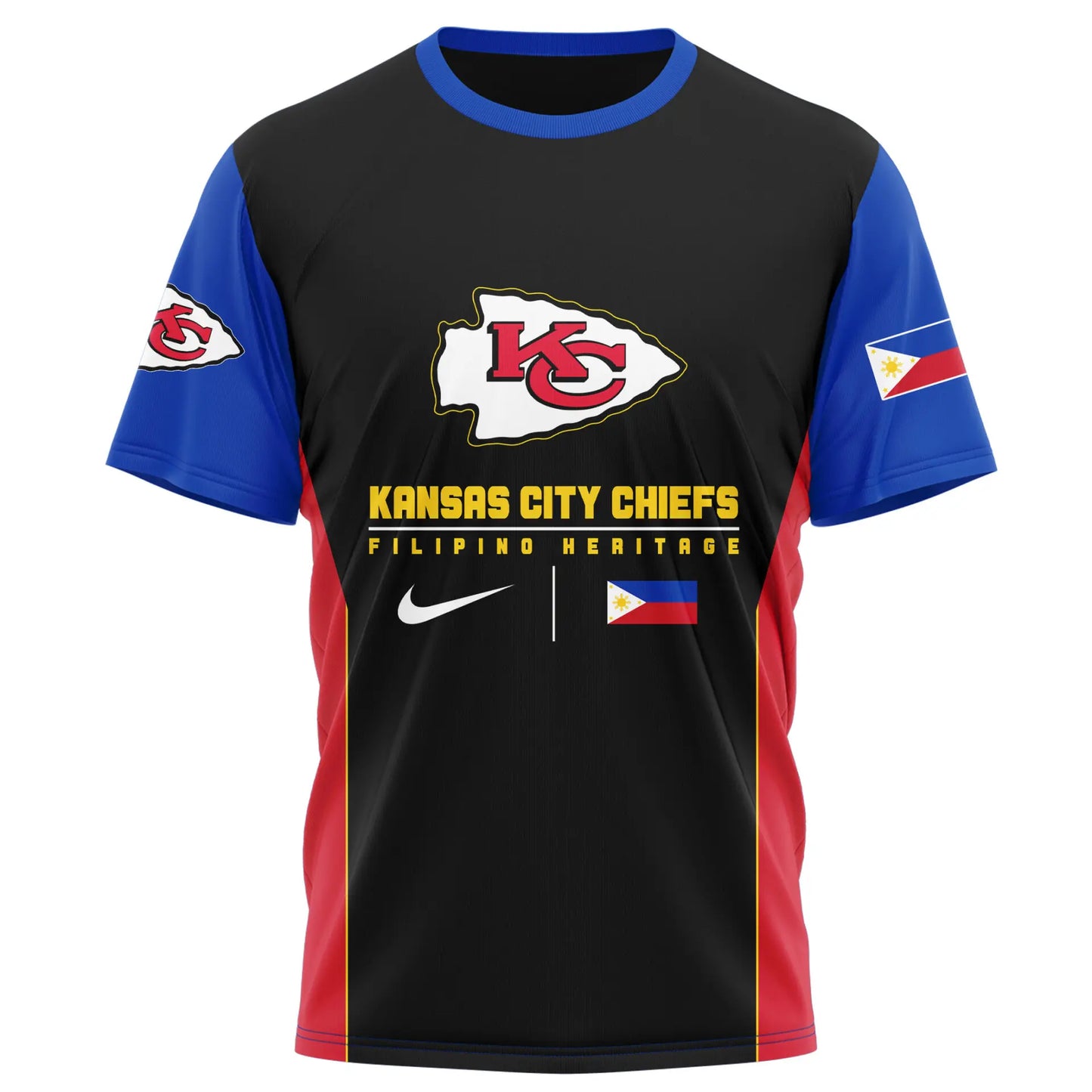 Kansas City Chiefs | Premium NFL Filipino Heritage Celebration 3D Shirt HI – HuddleStyle.com - Main