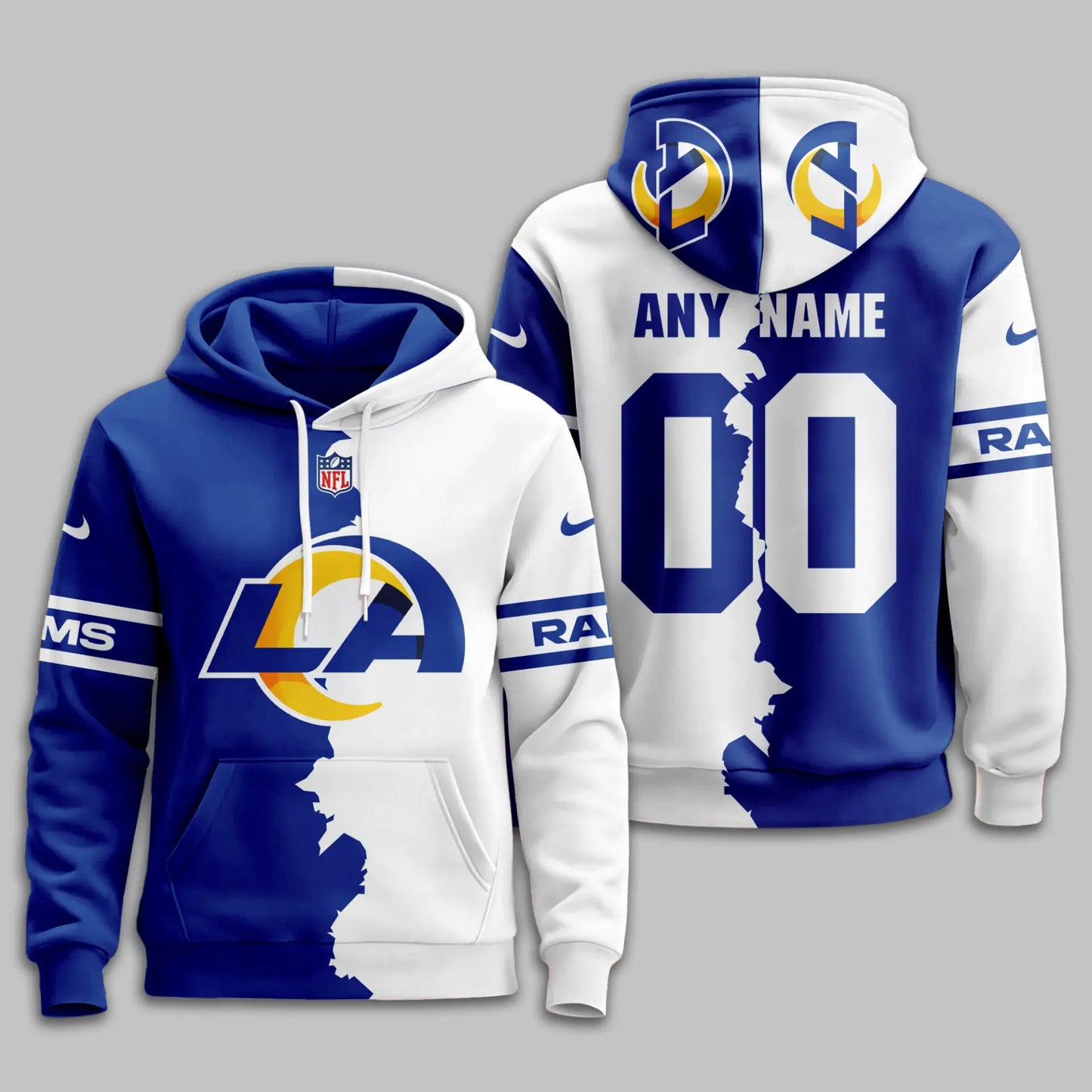 Los Angeles Rams | Premium Victory Split Hoodie TD – HuddleStyle.com - Image 2