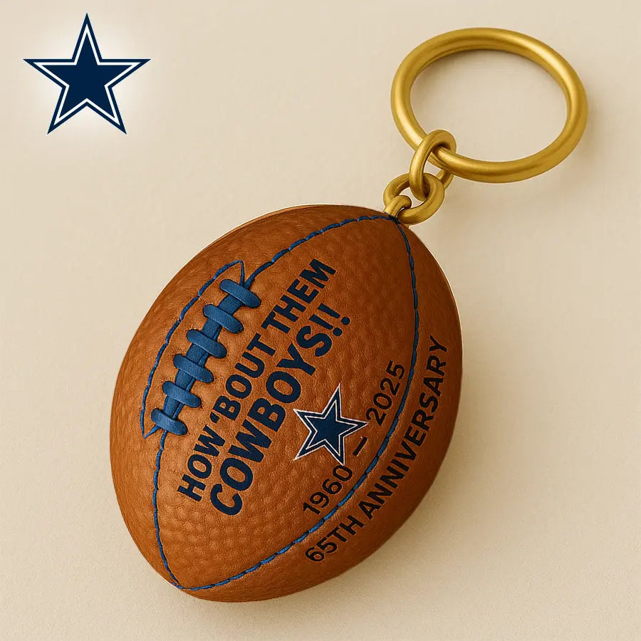 Dallas Cowboys | Premium NFL Anniversary Keychain – HuddleStyle.com - Image 3