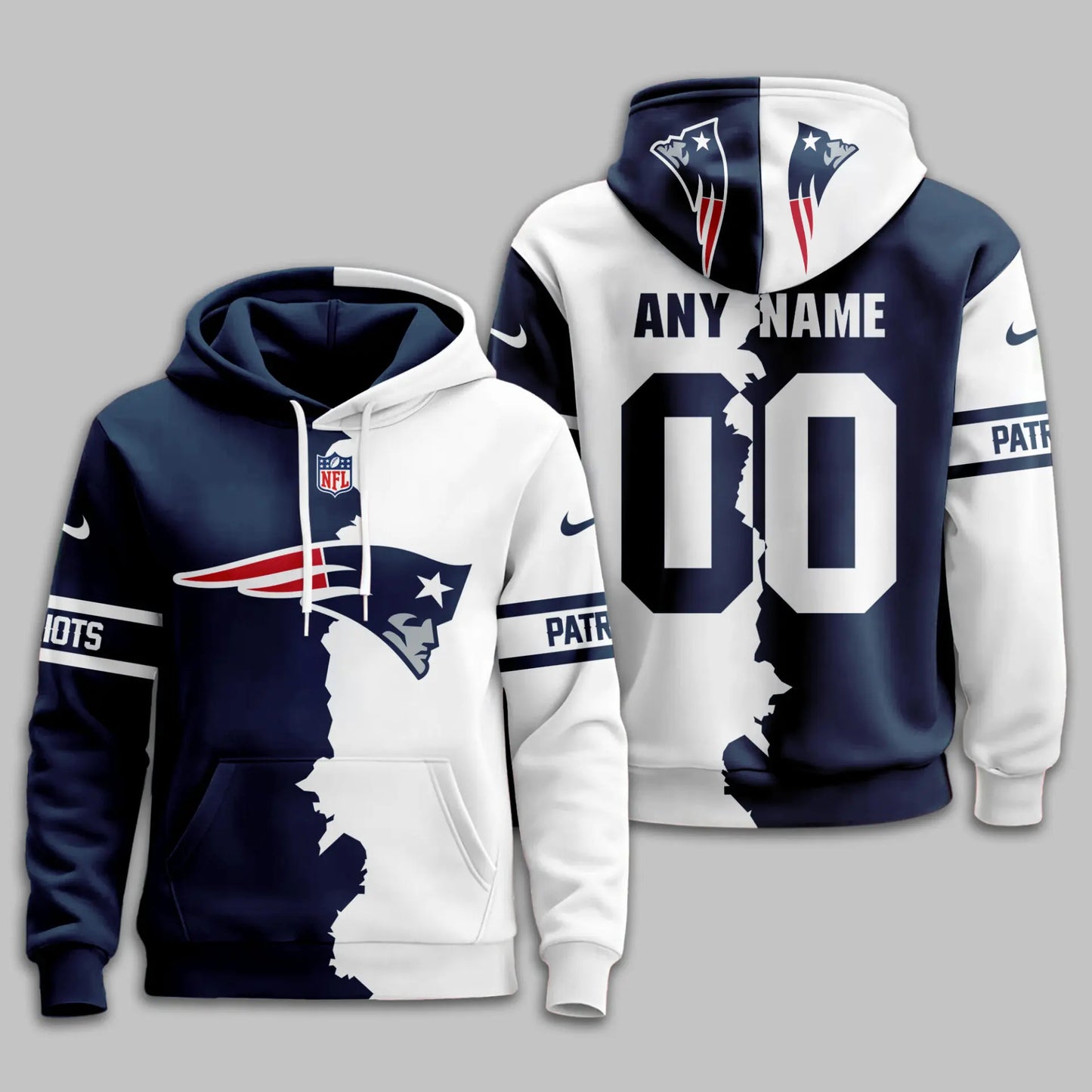 New England Patriots | Premium Victory Split Hoodie TD – HuddleStyle.com - Image 2
