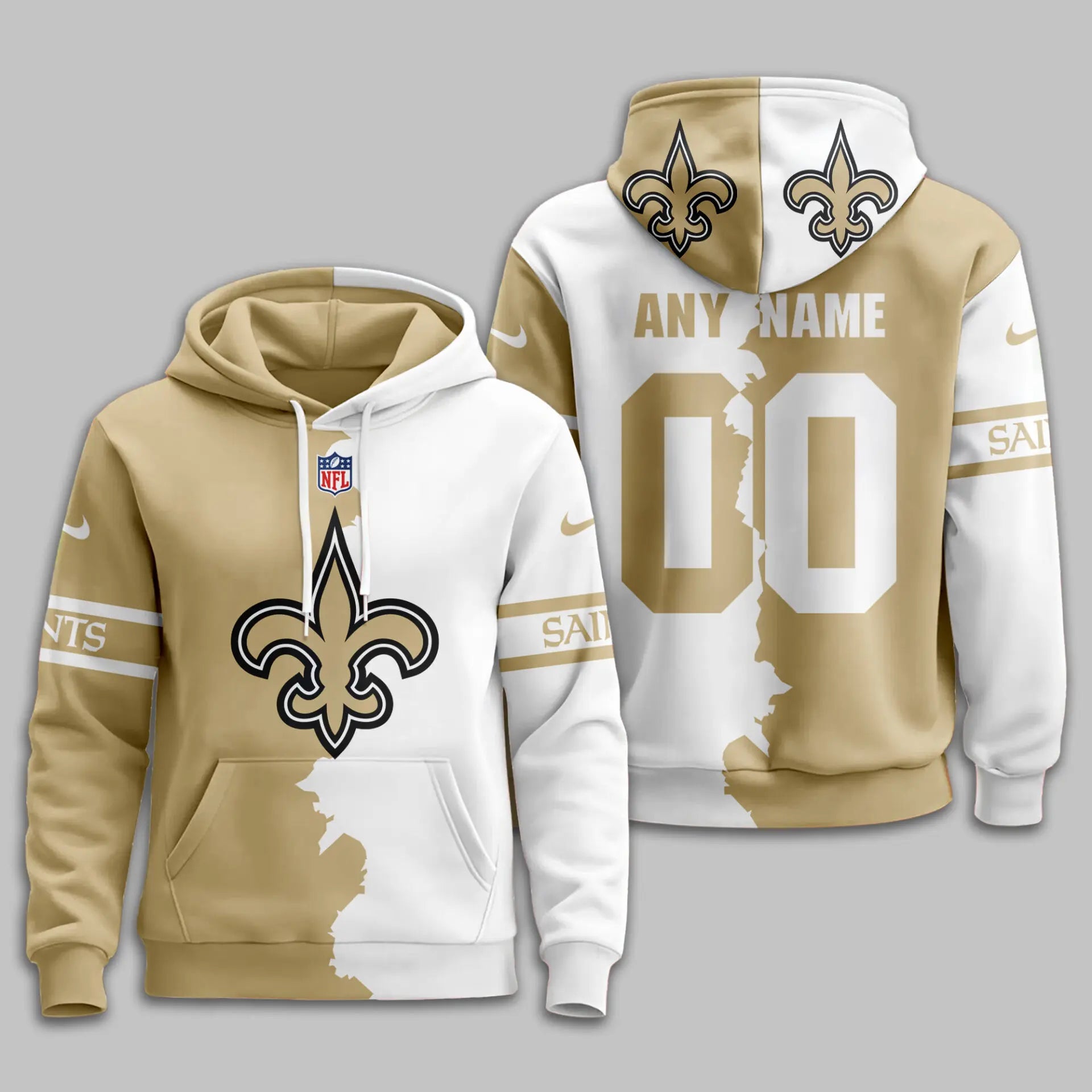 New Orleans Saints | Premium Victory Split Hoodie TD – HuddleStyle.com - Image 2