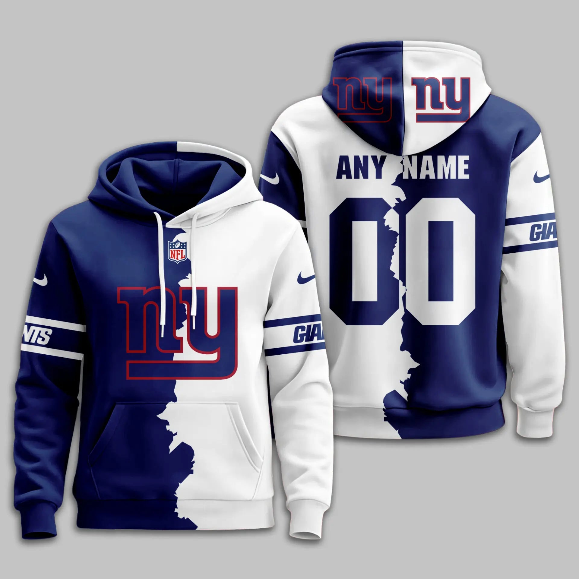 New York Giants | Premium Victory Split Hoodie TD – HuddleStyle.com - Image 2