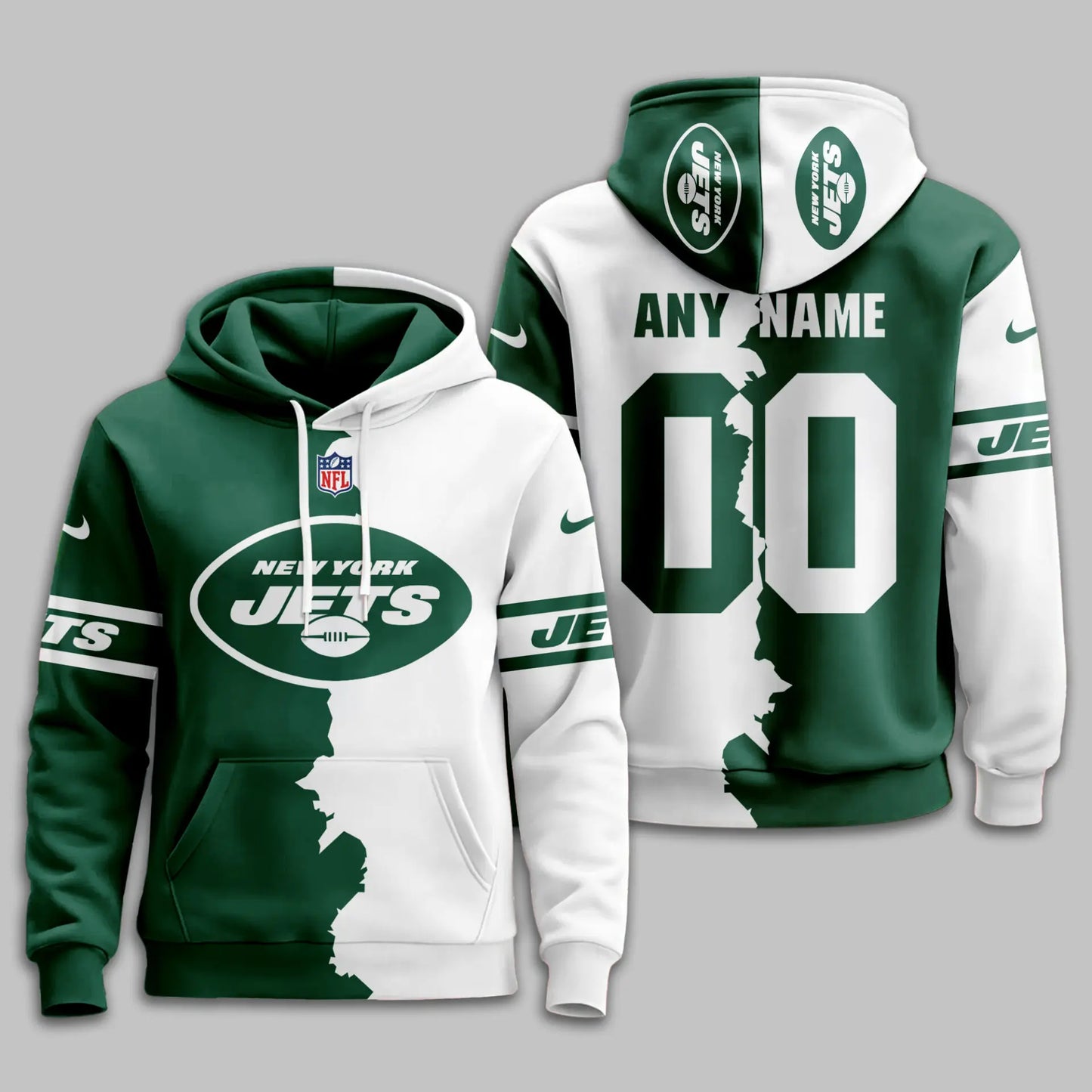 New York Jets | Premium Victory Split Hoodie TD – HuddleStyle.com - Image 2