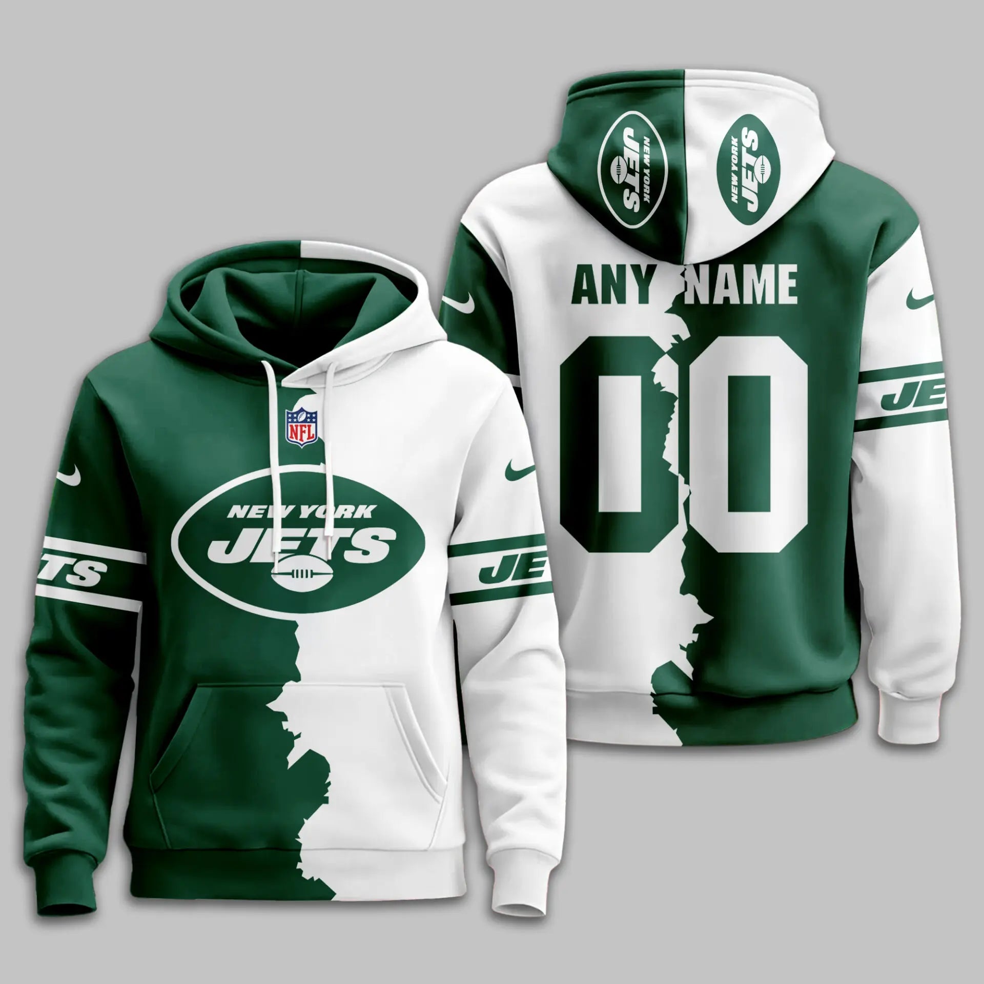 New York Jets | Premium Victory Split Hoodie TD – HuddleStyle.com - Image 2