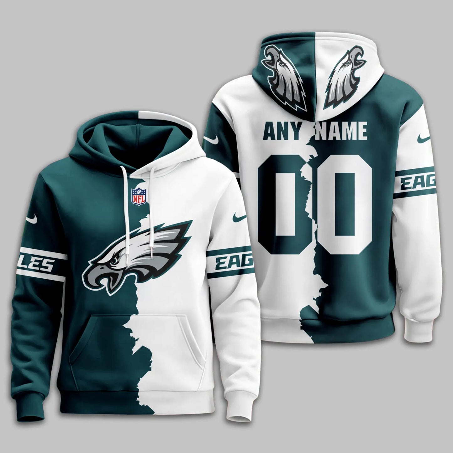 Philadelphia Eagles | Premium Victory Split Hoodie TD – HuddleStyle.com - Image 2