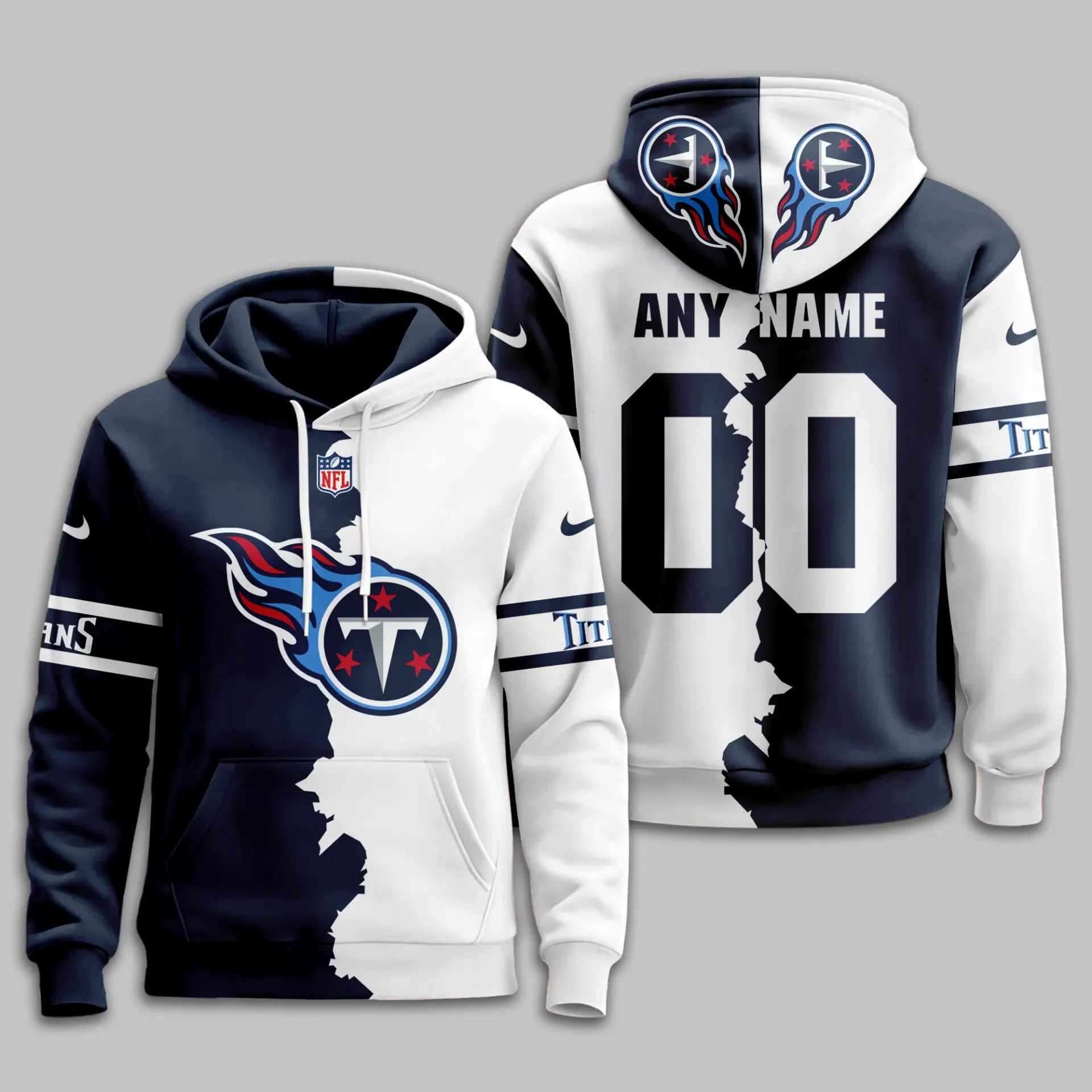Tennessee Titans | Premium Victory Split Hoodie TD – HuddleStyle.com - Image 2