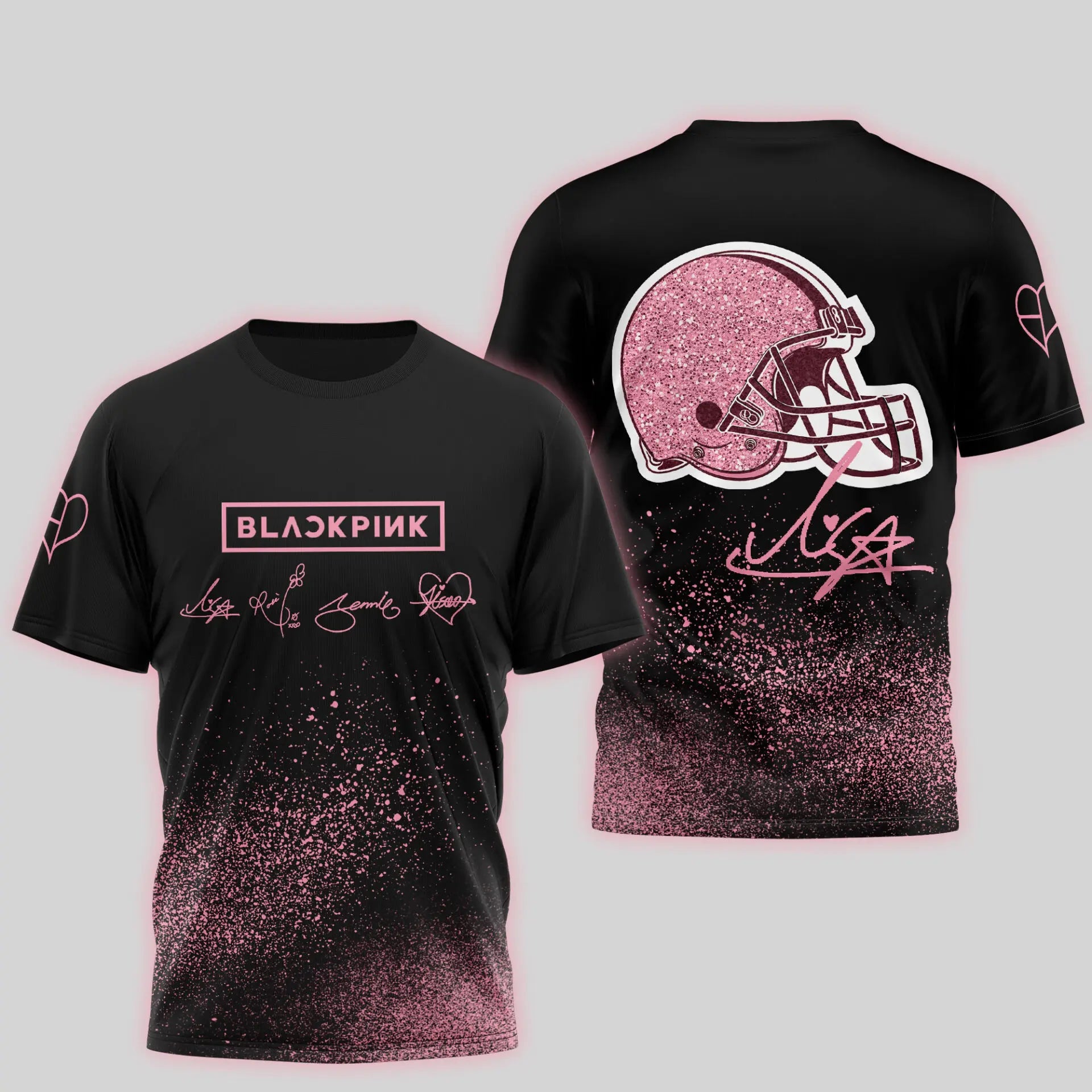 Cleveland Browns | Premium NFL x BlackPink 3D Shirt TD – HuddleStyle.com - Image 3