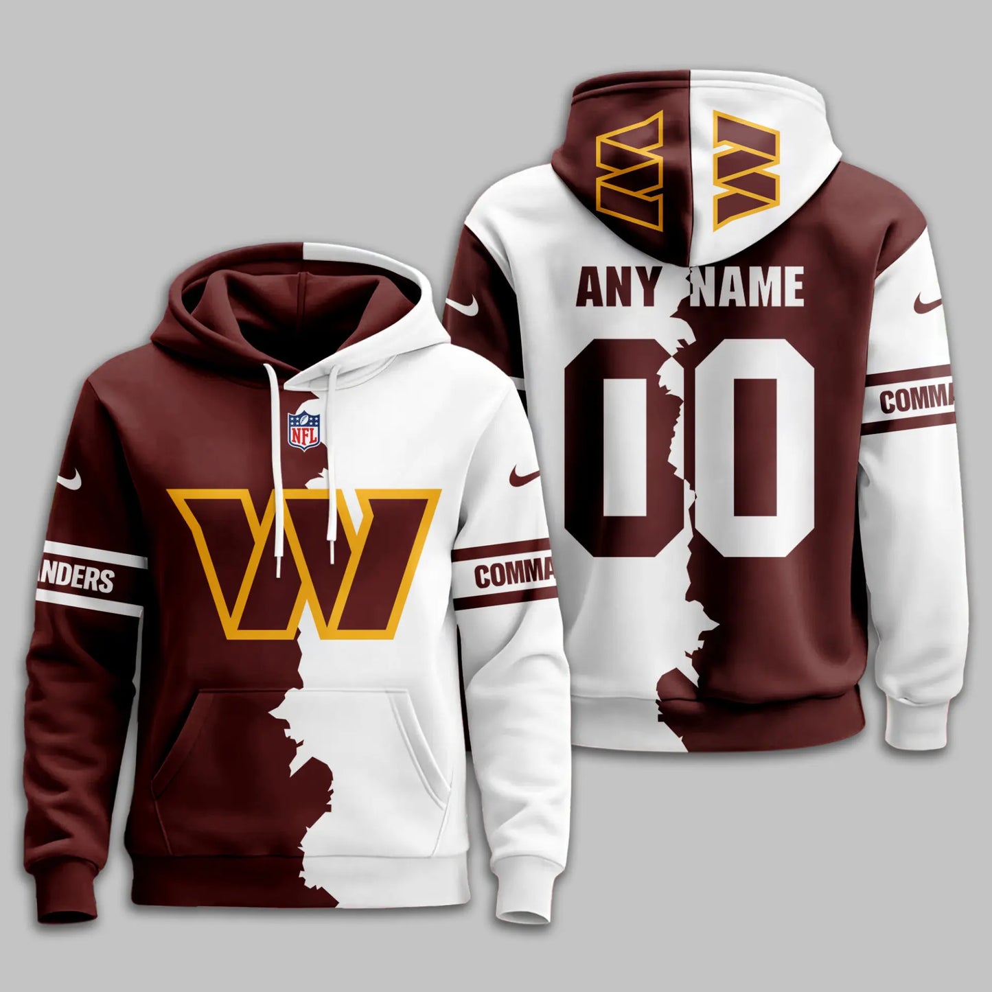 Washington Commanders | Premium Victory Split Hoodie TD – HuddleStyle.com - Image 2
