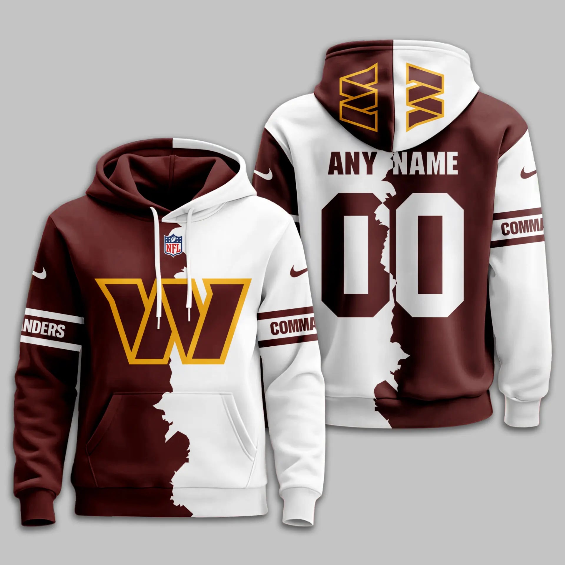 Washington Commanders | Premium Victory Split Hoodie TD – HuddleStyle.com - Image 2
