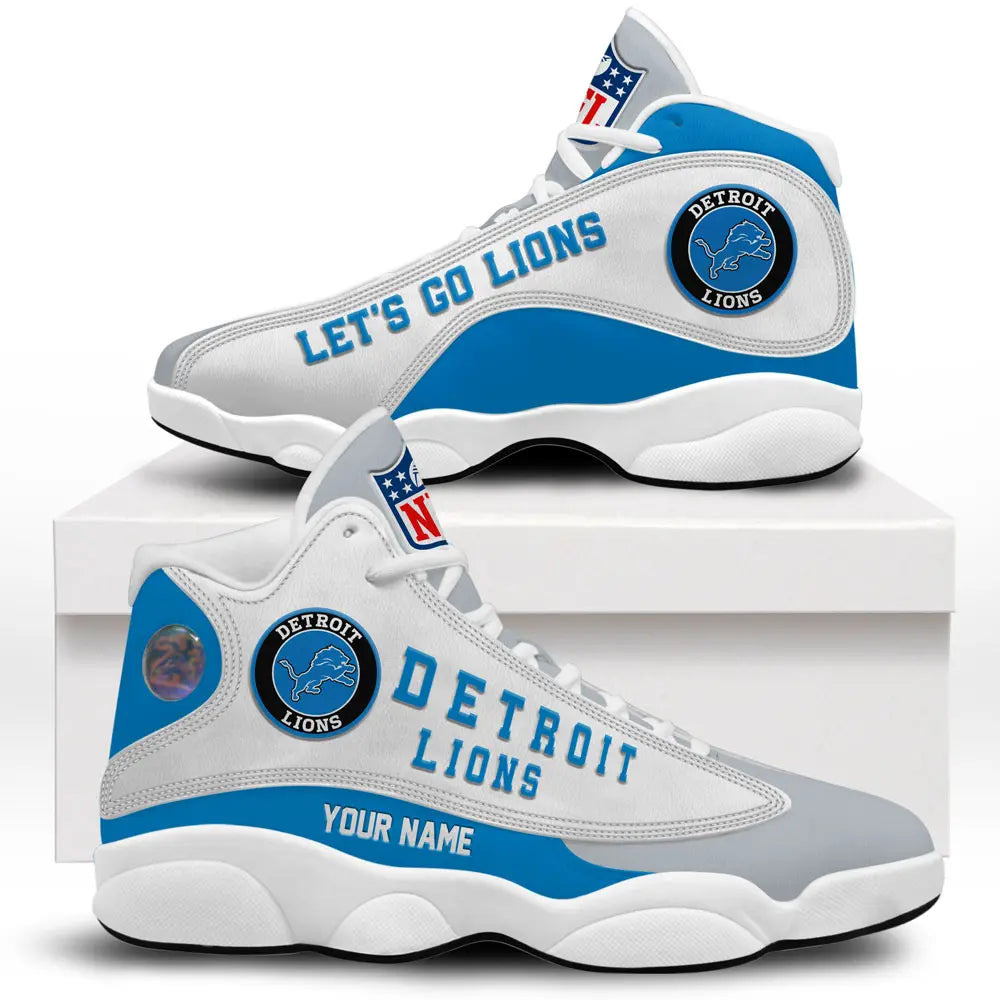 Detroit Lions | Premium NFL Game Day Air Jordan 13 TD – HuddleStyle.com - Image 2