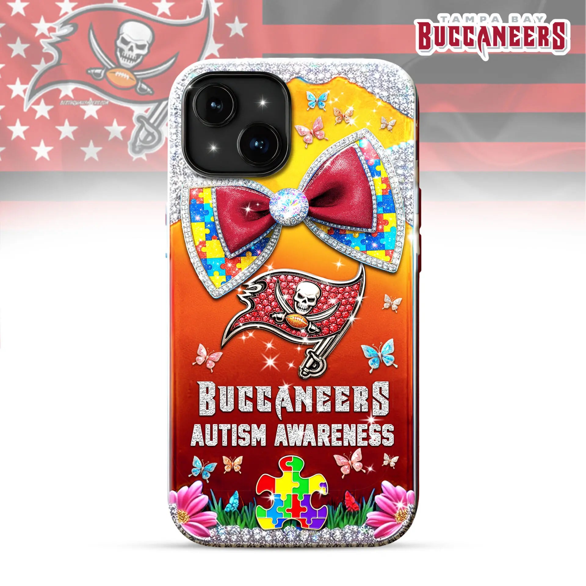 Tampa Bay Buccaneers | Premium NFL Autism Awareness Phonecase TD – HuddleStyle.com - Main