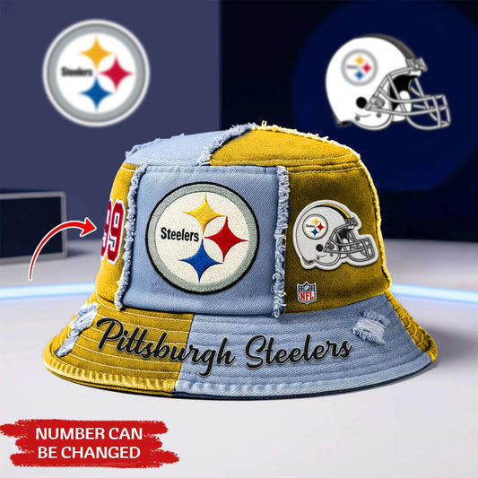 Pittsburgh Steelers | Premium Bucket Hat TD – HuddleStyle.com - Main