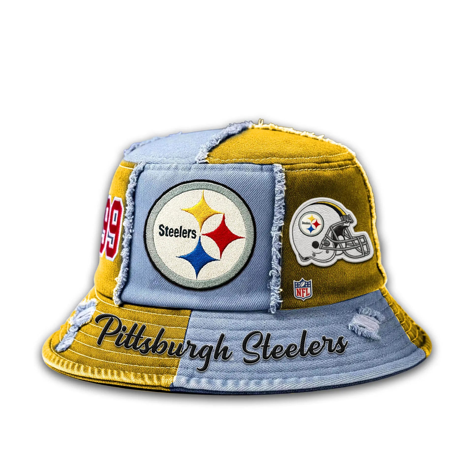 Pittsburgh Steelers | Premium Bucket Hat TD – HuddleStyle.com - Image 2
