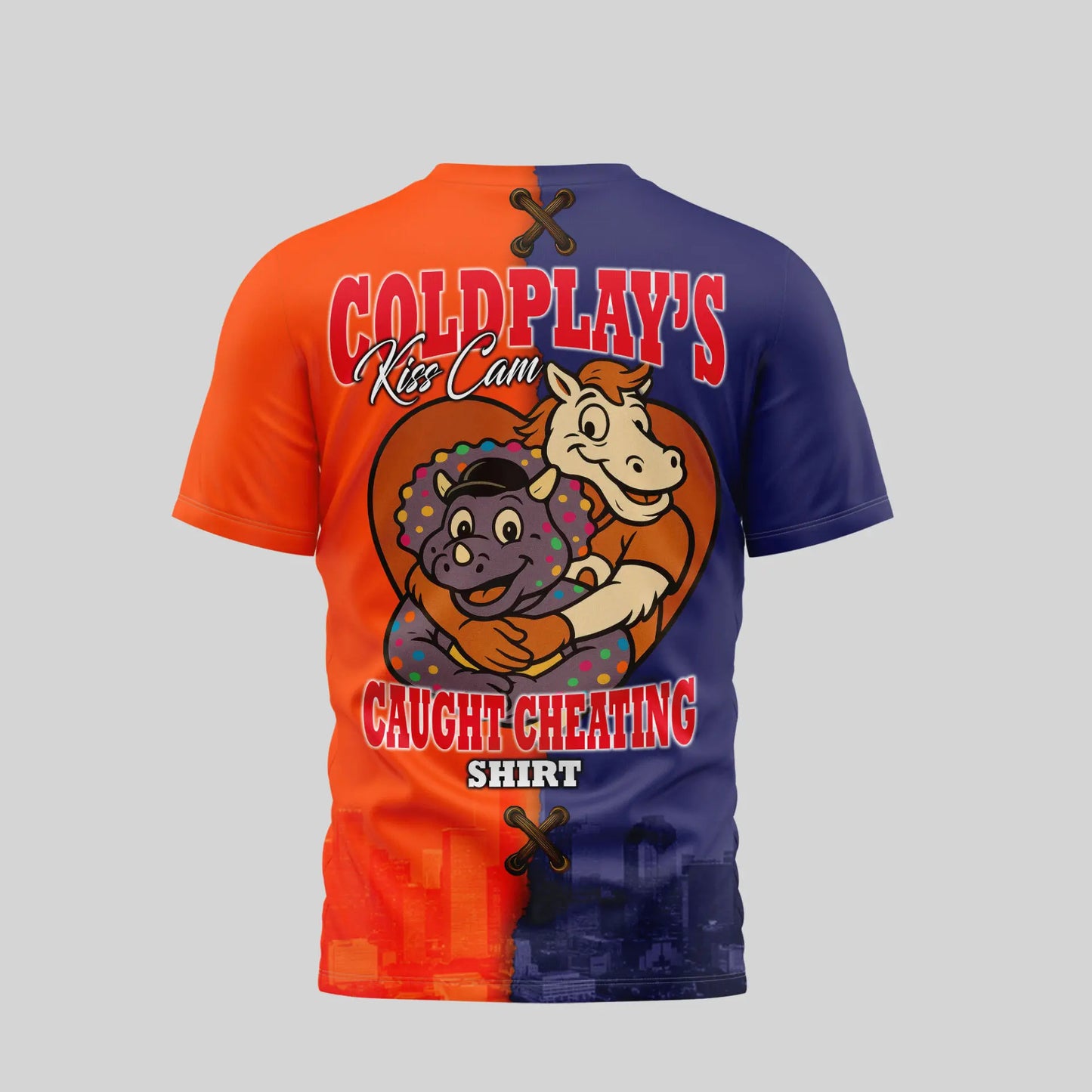 Denver Broncos – Colorado Rockies | Kiss Cam Caught Cheating 3D Shirt TD – HuddleStyle.com - Image 2