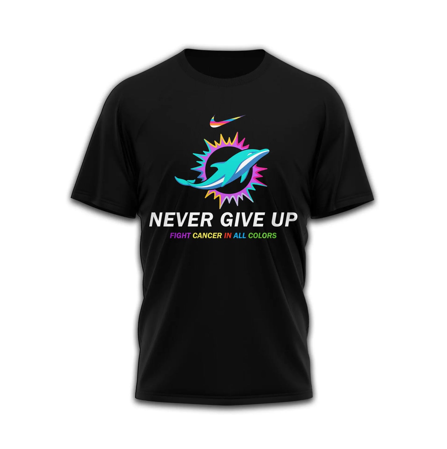 Miami Dolphins | Premium Fight Cancer In All Colors 3D Shirt TD – HuddleStyle.com - Main