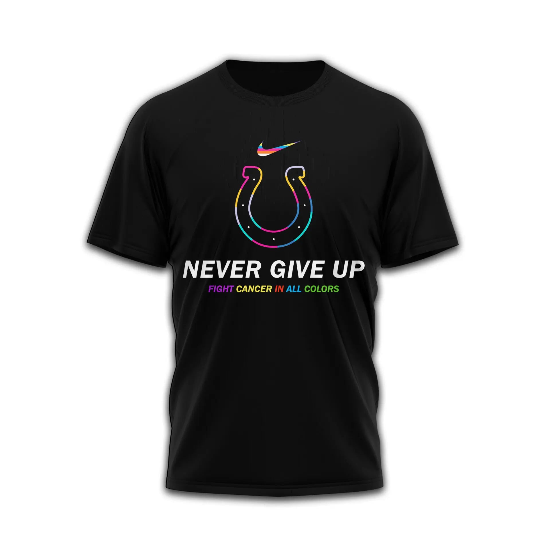 Indianapolis Colts | Premium Fight Cancer In All Colors 3D Shirt TD – HuddleStyle.com - Image 2