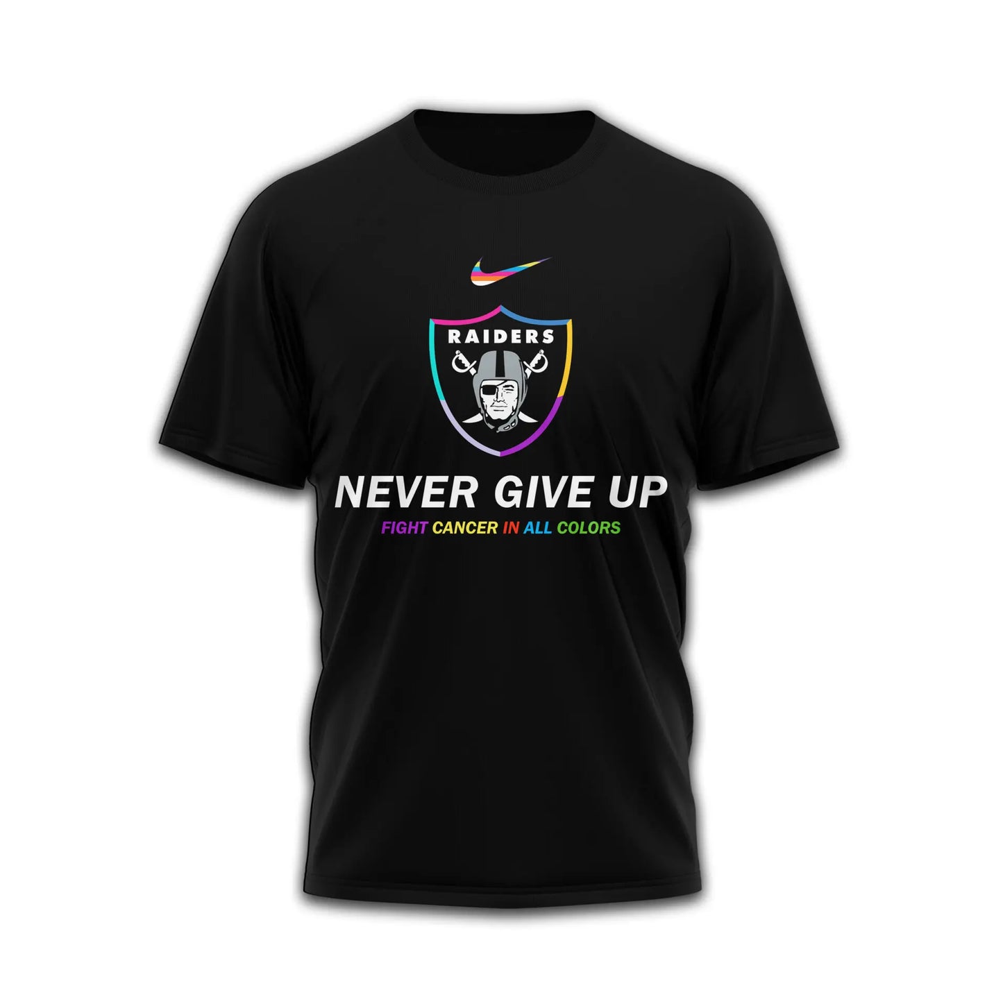 Las Vegas Raiders | Premium Fight Cancer In All Colors 3D Shirt TD – HuddleStyle.com - Image 2
