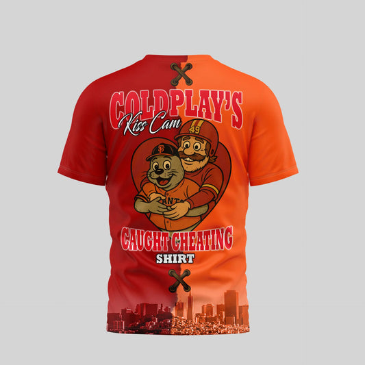 San Francisco 49ers – San Francisco Giants | Kiss Cam Caught Cheating 3D Shirt TD – HuddleStyle.com - Main