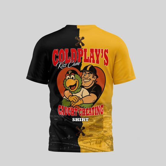 Pittsburgh Steelers – Pittsburgh Pirates | Kiss Cam Caught Cheating 3D Shirt TD – HuddleStyle.com - Main