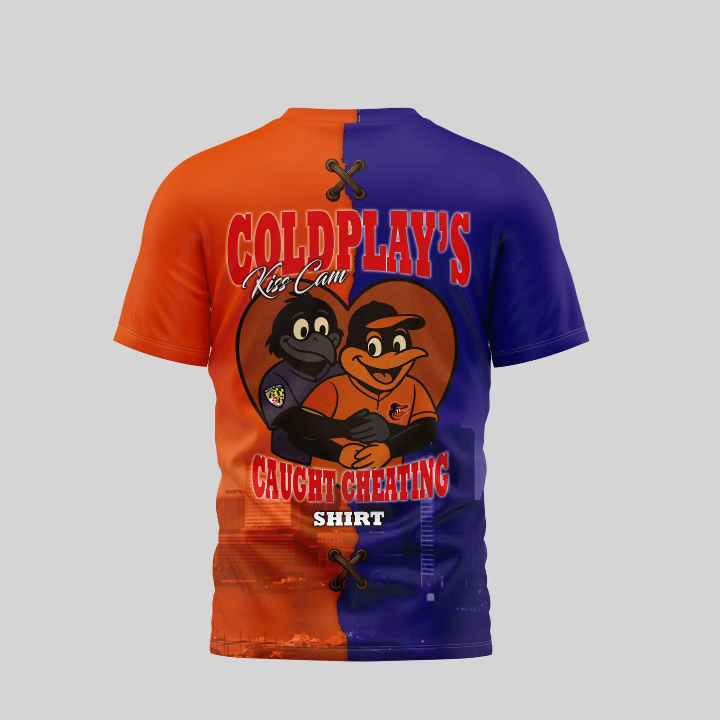 Baltimore Ravens – Baltimore Orioles | Kiss Cam Caught Cheating 3D Shirt TD – HuddleStyle.com - Main
