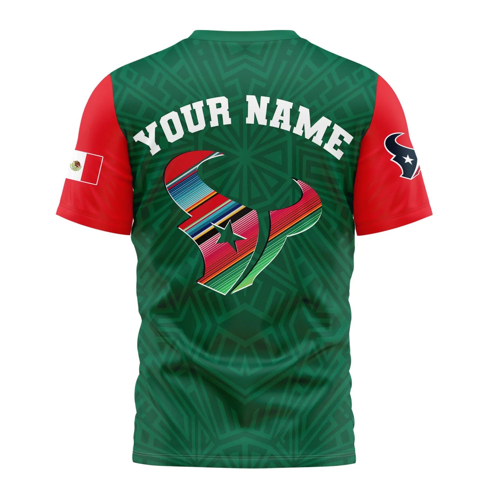 Houston Texans | Premium NFL Mexican Heritage Celebration 3D Shirt HI – HuddleStyle.com - Main