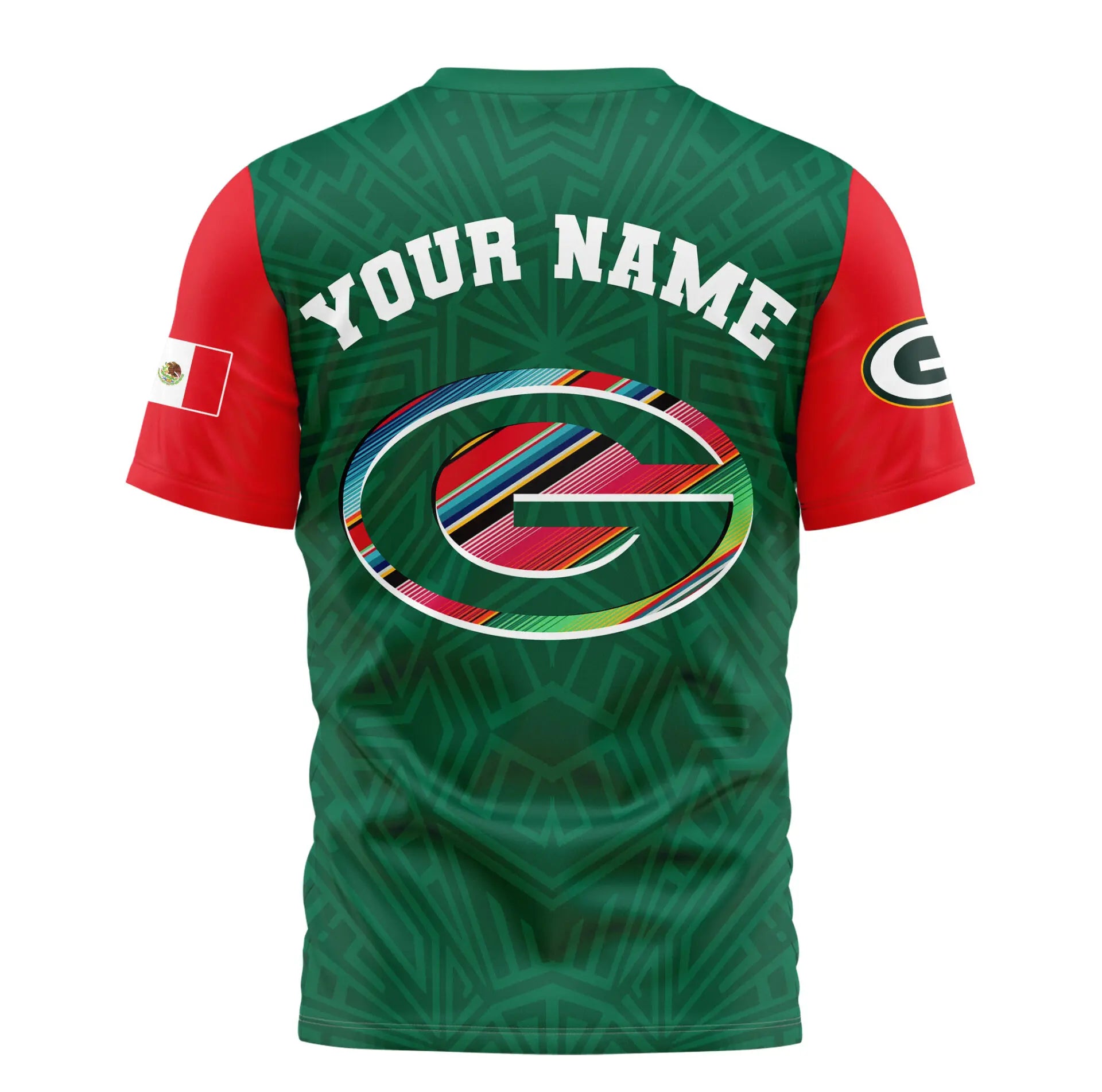 Green Bay Packers | Premium NFL Mexican Heritage Celebration 3D Shirt HI – HuddleStyle.com - Image 2