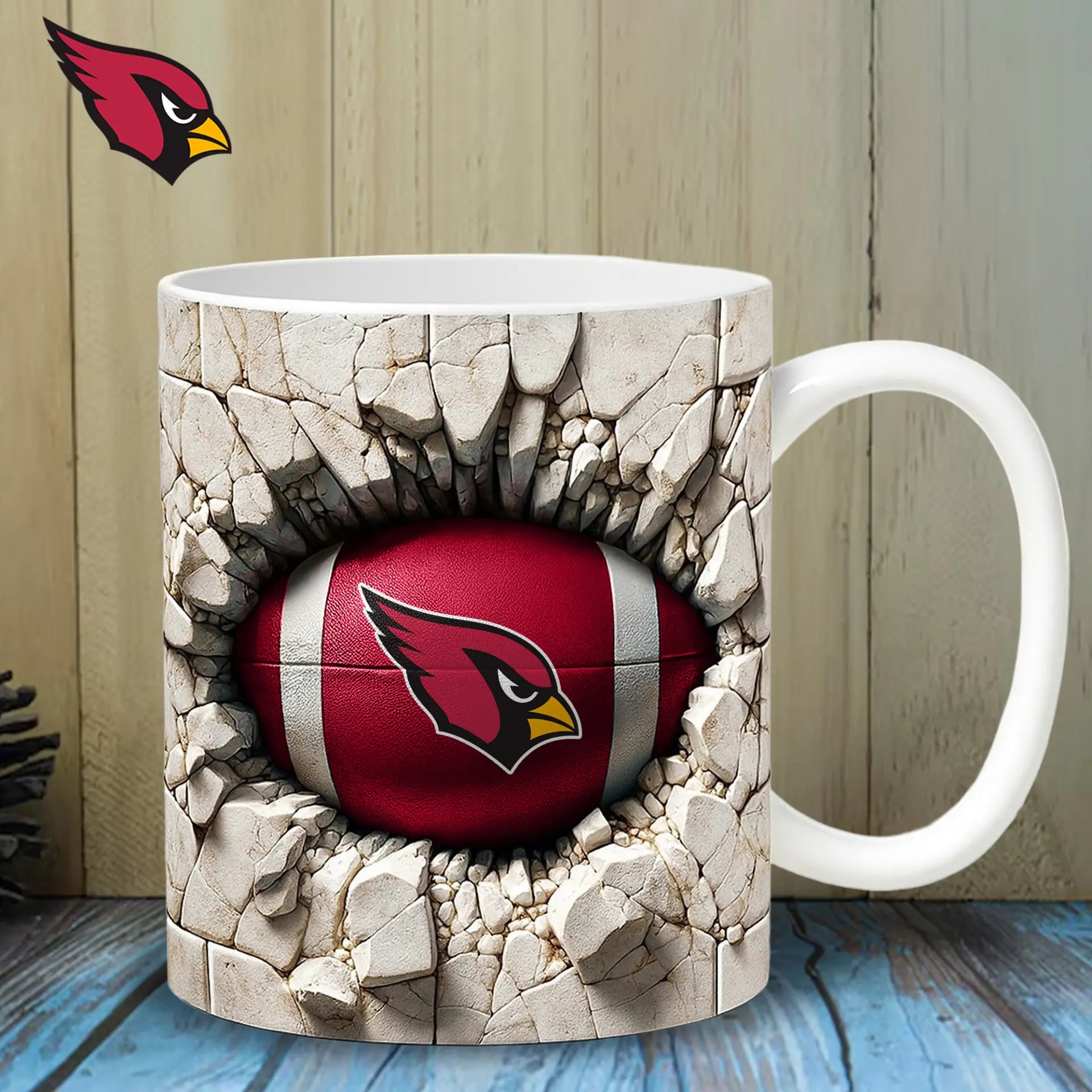 Arizona Cardinals | Premium NFL Ceramic Mug HI – HuddleStyle.com - Image 2
