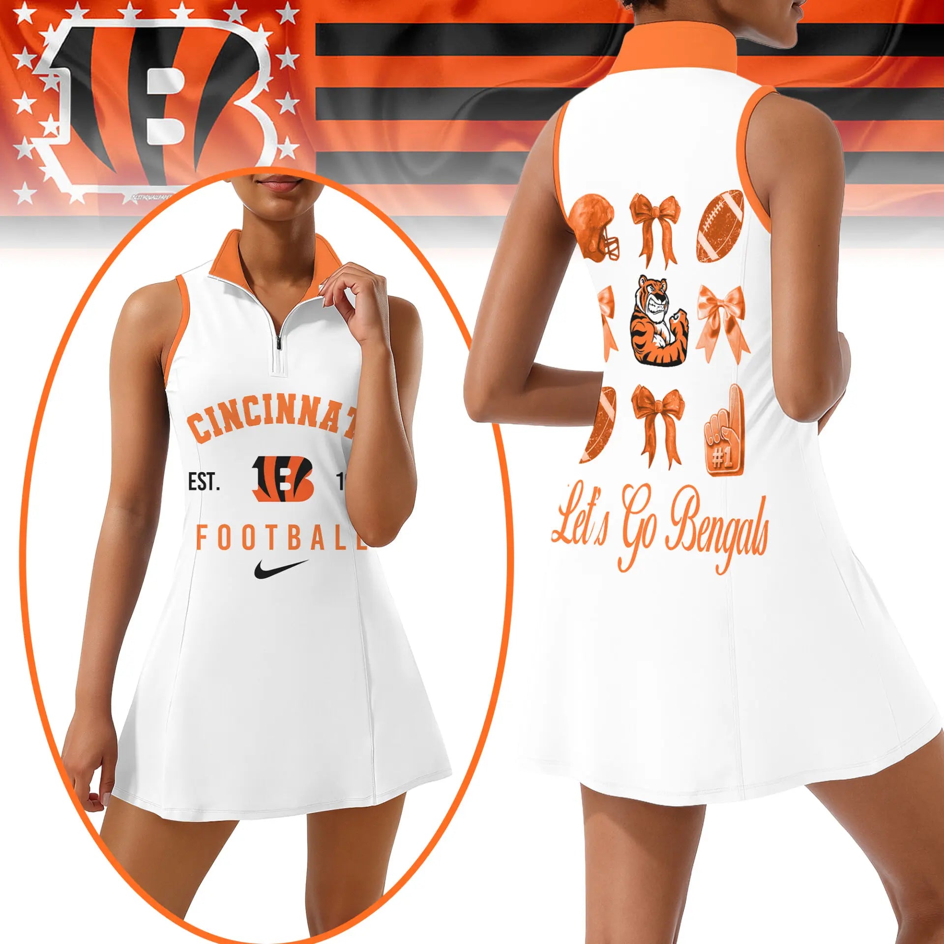 Cleveland Browns | Premium Women Sport Dress NY – HuddleStyle.com - Image 4