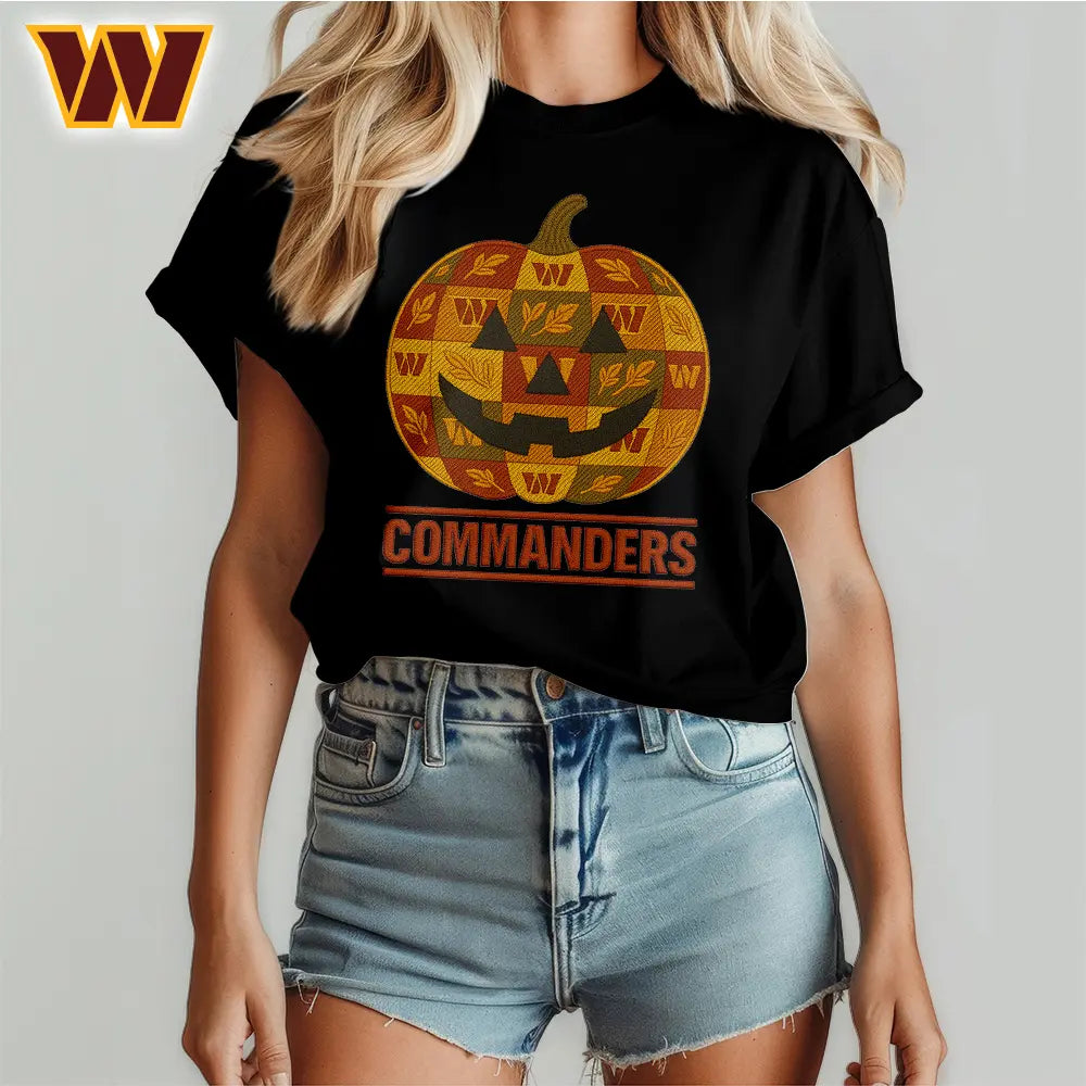 Washington Commanders | Premium NFL Pumpkin Shirt – HuddleStyle.com - Image 2