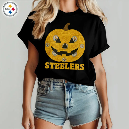 Pittsburgh Steelers | Premium NFL Pumpkin Shirt – HuddleStyle.com - Main