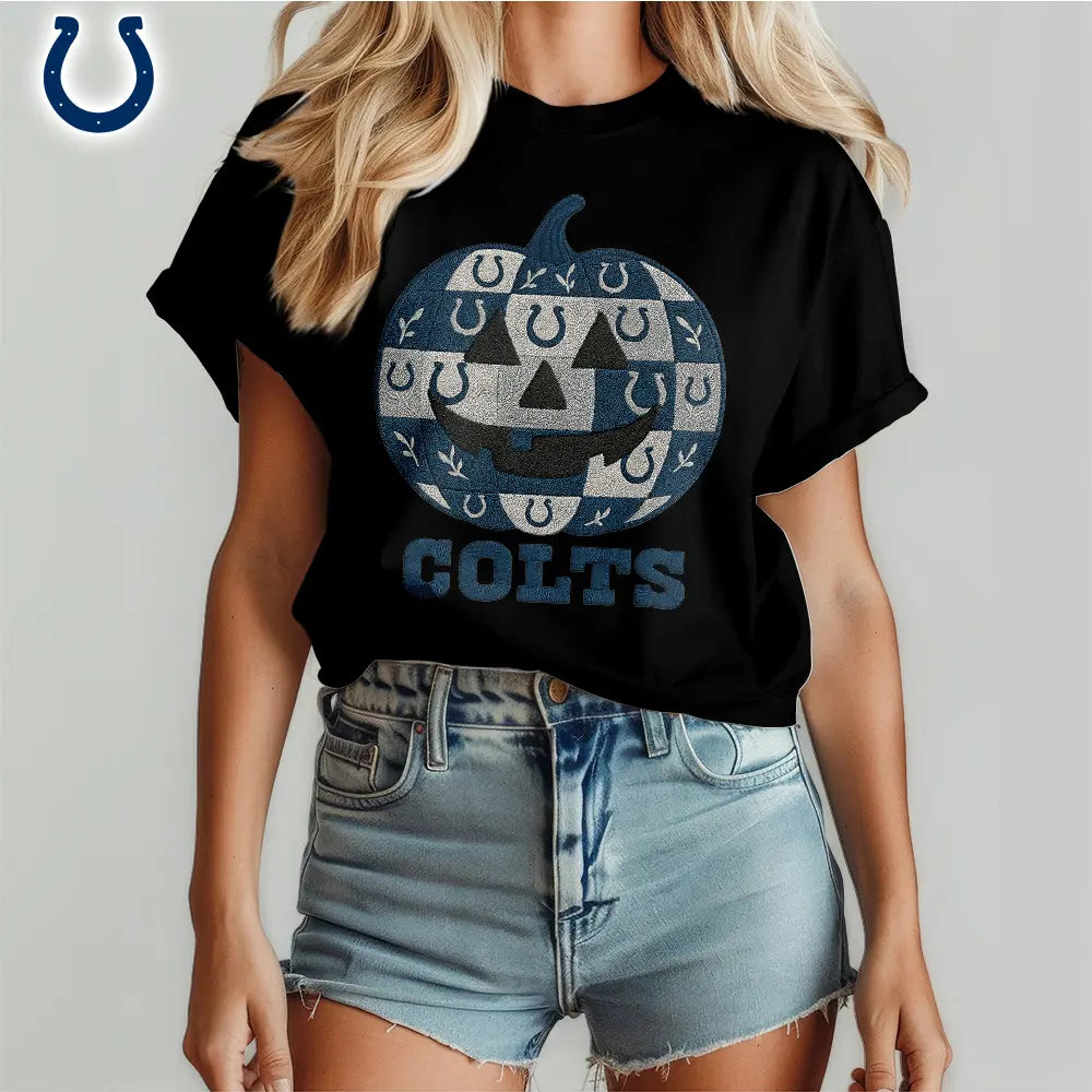 Indianapolis Colts | Premium NFL Pumpkin Shirt – HuddleStyle.com - Image 3