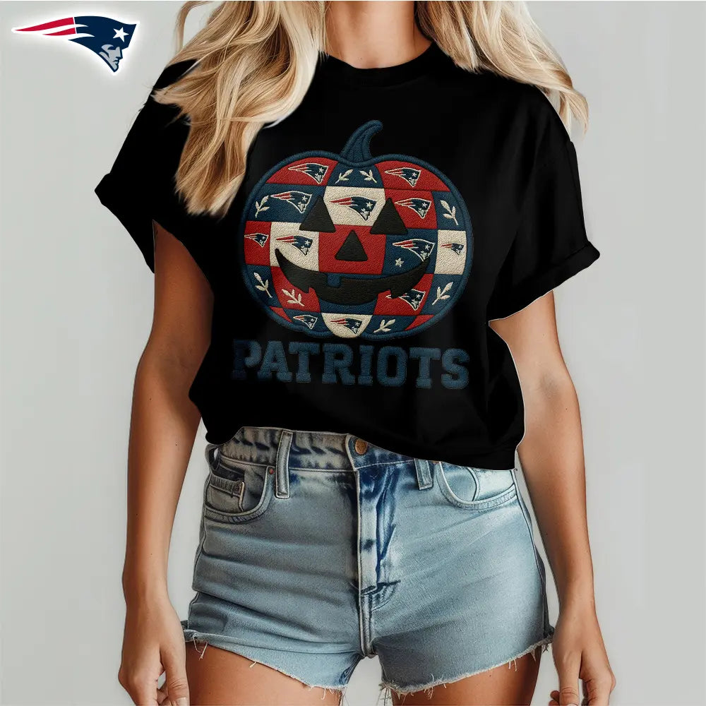 New England Patriots | Premium NFL Pumpkin Shirt – HuddleStyle.com - Image 4