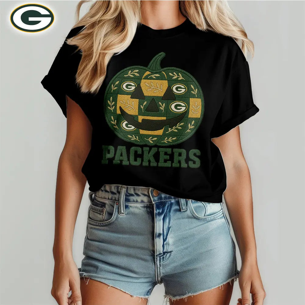 Green Bay Packers | Premium NFL Pumpkin Shirt – HuddleStyle.com - Image 4